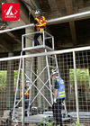 2.7m Working Bench Wheeled Aluminum Scaffolding Tower Truss Frame Ladder For Subway