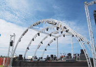 Aluminum Semi Circle Roof Truss System Exhibit Truss For Outdoor Concert