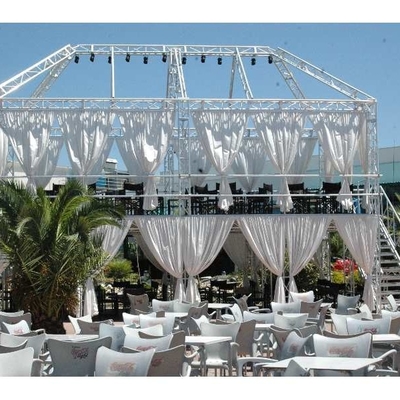 Aluminum Lighting Spigot Box Truss Tower System For Event Stage